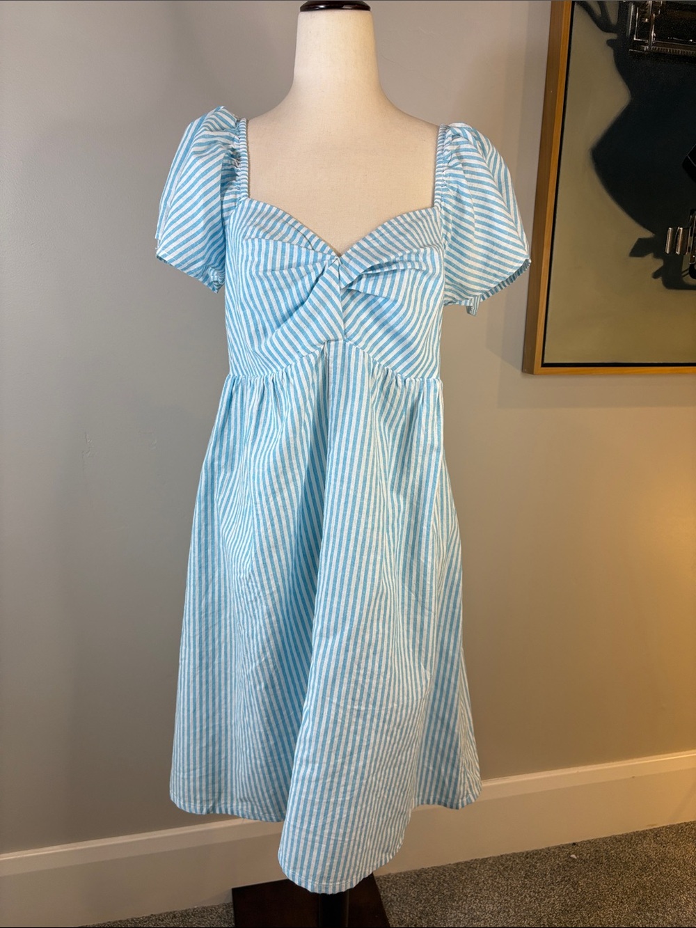 LA RELAXED NWT Puff Sleeve Casual Sun Dress
